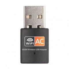 Trådlöst kompakt WiFi USB-nätverkskort med Dual Band 2.4GHz/5GHz 600Mbps