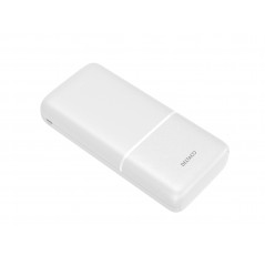 Portabla batterier - Powerbank 20 000 mAh, 2x USB-A, 1x USB-C, max 2.1A 10.5W vit