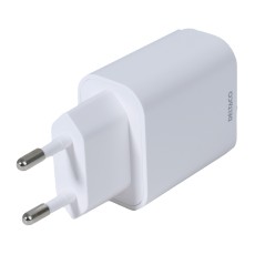 Mobiltillbehör - Väggladdare med 1x USB-A, snabbladdning 18 W, vit