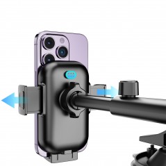 Mobilhållare - Dudao F3Pro+ bilhållare för mobiler med inbyggd trådlös laddning