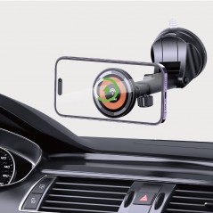 Mobilhållare - Dudao F12MAX+ bilhållare Magsafe för iPhone med inbyggd trådlös laddning
