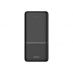 Portabla batterier - Deltaco Powerbank 10 000 mAh, 2x USB-A, 1x USB-C, QuickCharge max 20W, svart