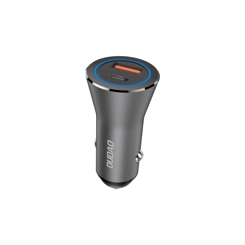 Laddare och kablar - USB-billaddare med USB-A och USB-C-portar, 45 W