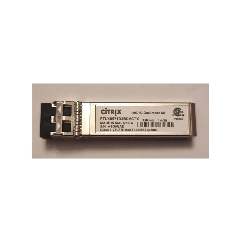 Nätverk begagnat - Citrix FTLX8574D3BCVCTX 10 Gbit/s SFP+ transceiver (beg)