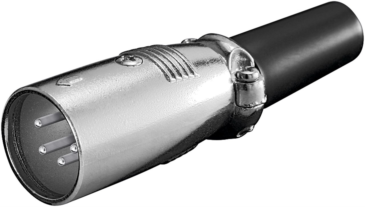 Mikrofonplugg XLR hane (4-pin)