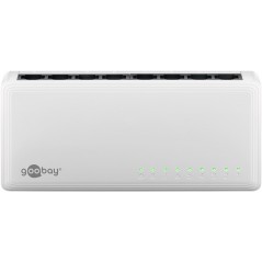 Switchar - Goobay 8-portars gigabitswitch (10/100/1000 Mbit/s)