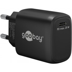 Snabbladdande Strömadapter GaN med USB-C PD (Power Delivery) 25W