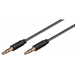 Goobay ljudkabel AUX 3.5 mm 3-pin i flera längder