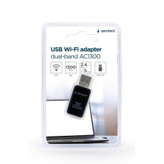 Trådlösa nätverkskort - Trådlöst WiFi USB-nätverkskort med Dual Band 2.4GHz/5GHz 1300Mbps