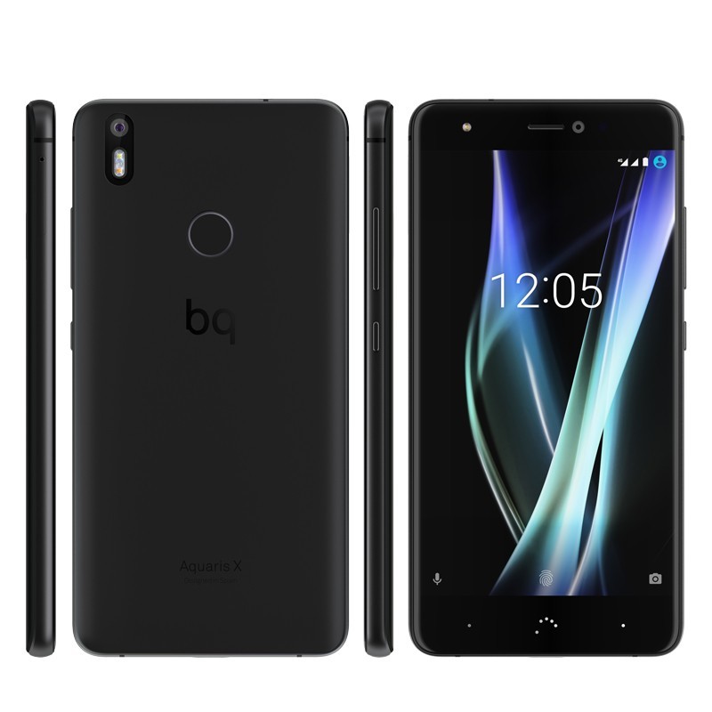 Kampanjer - BQ Aquaris X 32GB Android-telefon med Dual SIM Black (fyndvara med små repor)
