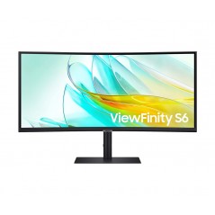 Skärmar begagnade - Samsung S34A650UXU 34" välvd skärm med USB-C 90W Power Delivery 3440 x 1440 (beg)