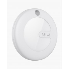 Resetillbehör - MiLi MiTag Location Finder bluetooth-tracker med fodral (vit)