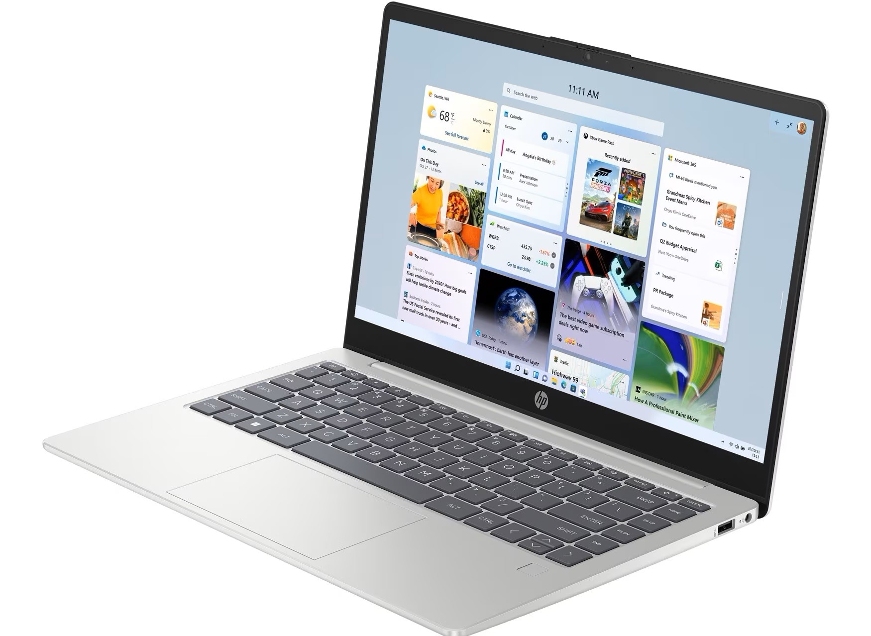 HP 14-em0051no 14" Full HD Ryzen 3 4GB 256GB SSD Win 11 Natural Silver