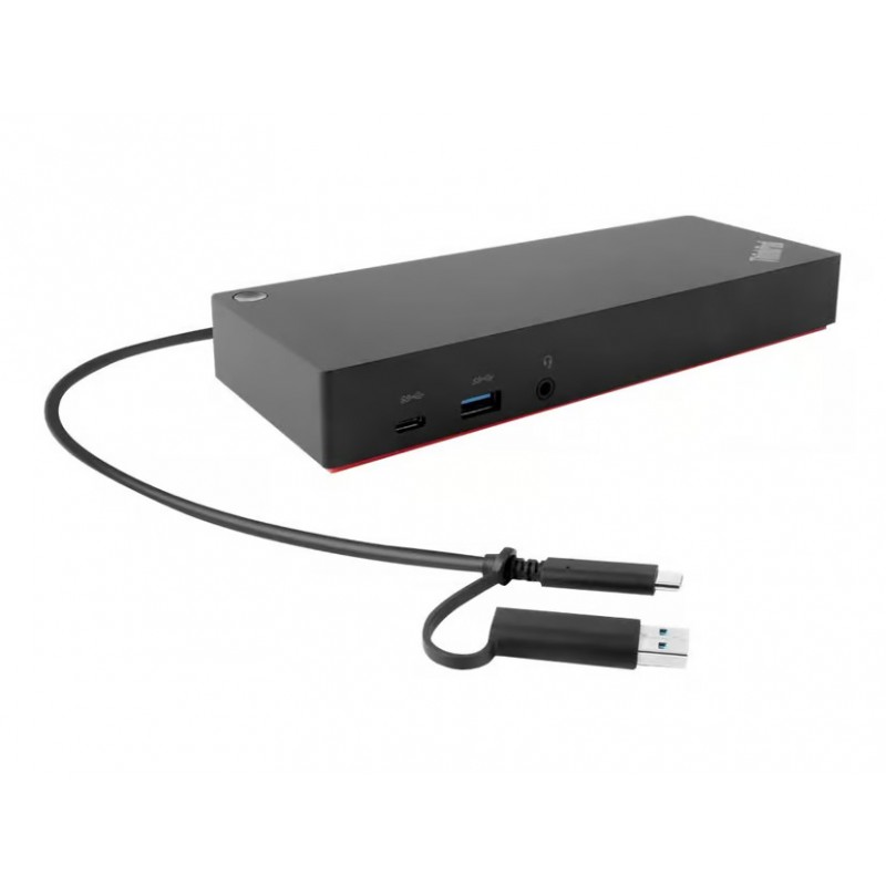 Dockningsstation Lenovo - Lenovo ThinkPad Hybrid USB-C och USB-A universell dockningsstation utan AC-adapter (beg)