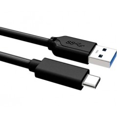 USB-C till USB-kabel 1-1,8 meter, svart (bulk)