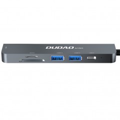 Skärmkabel & skärmadapter - Dudao USB-C-hubb 6-i-1 Multiport till HDMI/SD-kort/USB-adapter 60W PD