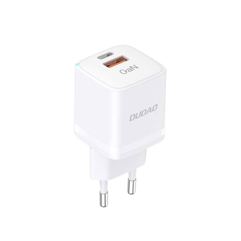 Laddare och kablar - Dudao Snabbladdande strömadapter GaN 33W med USB-C och USB-A