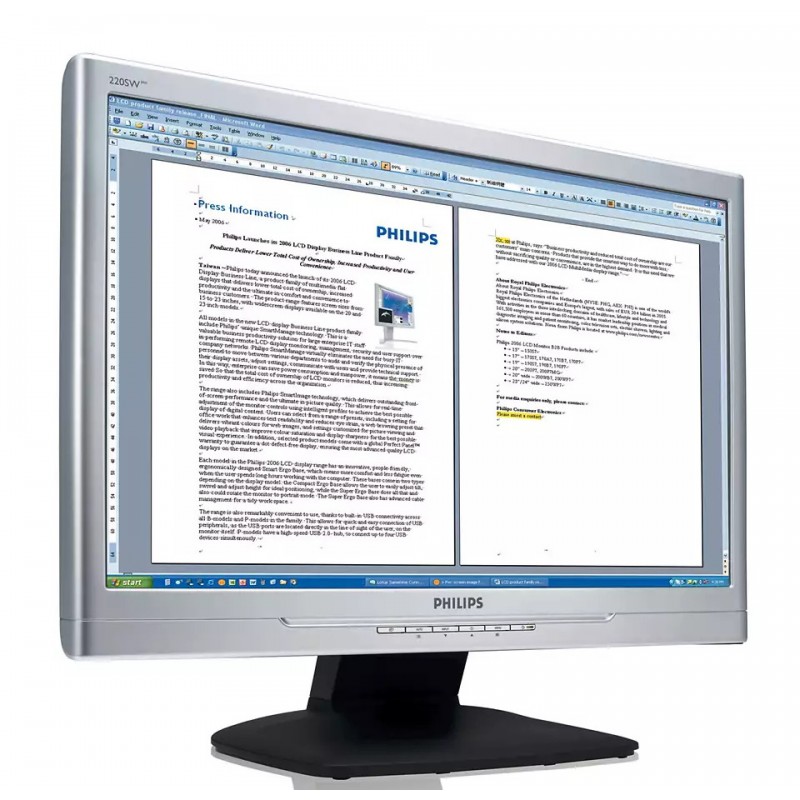 Skärmar begagnade - Philips 220SW8FS 22-tums LCD-skärm (beg)