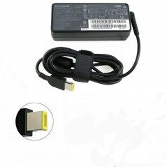 Lenovo original 65W datorladdare Slim Tip rektangulär med strömkabel (beg)