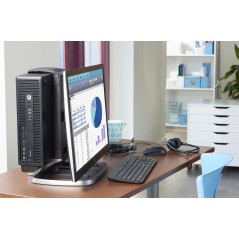 Stationär dator begagnad - HP Elitedesk 800 G1 SFF i5 8GB 180GB SSD + 500GB HDD Windows 10 Pro (beg)