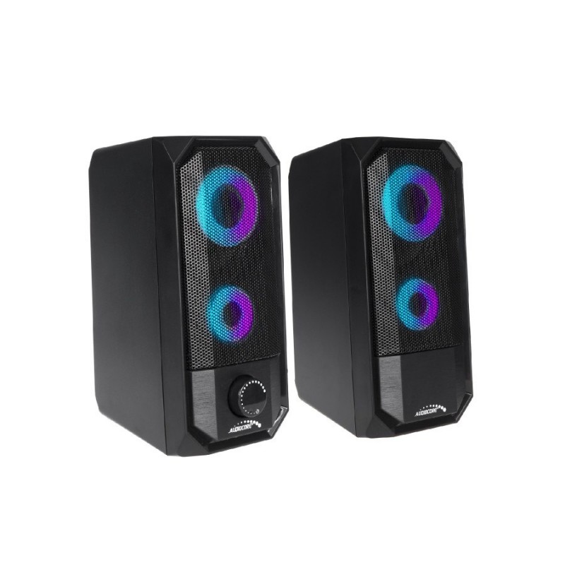 Fyndhörna - Audiocore Portabel Stereo Datorhögtalare med Bluetooth och AUX 3.5 (5W) (fyndvara)