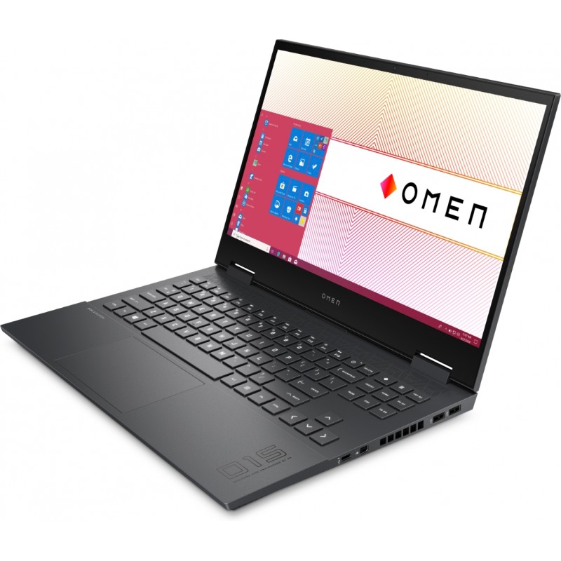 Laptop 14-15" - HP Omen Gaming 15-en1427no 15.6" Full HD 144 Hz Ryzen 7 16GB 512GB SSD RTX 3070 8GB Win 11 Mica Silver demo