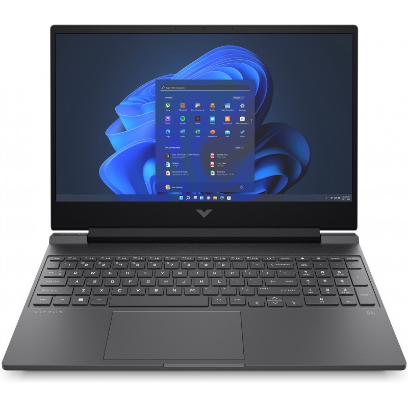 Laptop 14-15" - HP Victus Gaming 15-fa1065no 15.6" Full HD i7-13 16GB 512GB SSD GTX 4050 6GB Win 11 Mica Silver