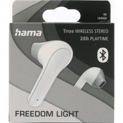 In-ear - Hama Freedom True Wireless In-Ear BlueTooth Headset, vit/svart/rosa