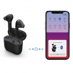 In-ear - Hama Freedom True Wireless In-Ear BlueTooth Headset, vit/svart/rosa