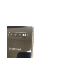 Samsung Galaxy begagnad - Samsung Galaxy S10 Plus 128GB Dual SIM Black (beg) (glaskross baksida, SKAL ingår)