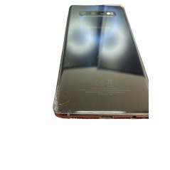 Samsung Galaxy begagnad - Samsung Galaxy S10 Plus 128GB Dual SIM Black (beg) (glaskross baksida, SKAL ingår)