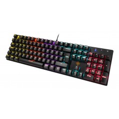 Paket tangentbord & mus gaming - Deltaco RGB 4-i-1 gamingset med mekaniskt tangentbord, headset, mus & musmatta