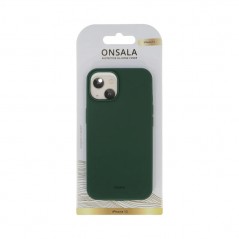 Fodral och skal - Onsala mobilskal till iPhone 13 i olivgrön silikon