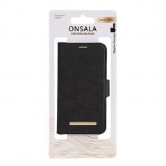 Fodral och skal - Onsala Magnetic Plånboksfodral 2-i-1 till iPhone 13 Mini Midnight Black