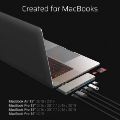 USB-C dockningsstation - GreenCell 8-portars multiport 100W PD USB-C-hubb för MacBook Air och Pro
