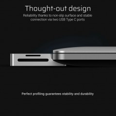 USB-C dockningsstation - GreenCell 8-portars multiport 100W PD USB-C-hubb för MacBook Air och Pro