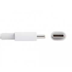 USB-C kabel - 1 meter USB-C till USB-C kabel (USB 2) 100W vit
