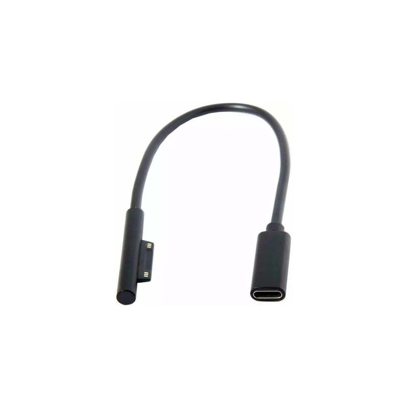 Microsoft Surface laddare - Adapter för att ladda Microsoft Surface Pro 3, 4, 5, 6 med USB-C-laddare