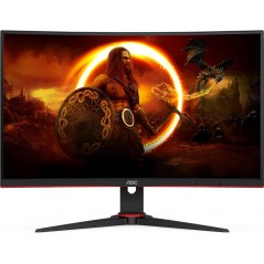 25 - 34" Datorskärm - AOC C27G2E 27" curved gamingskärm med 165 Hz och VA-Panel