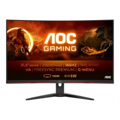 25 - 34" Datorskärm - AOC CQ32G2SE 32" curved gamingskärm med 165 Hz och VA-panel