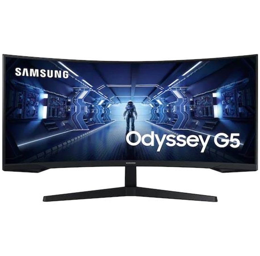 Samsung Odyssey G5 C34G55 34" curved gamingskärm med 165 Hz och VA-panel 3440x1440