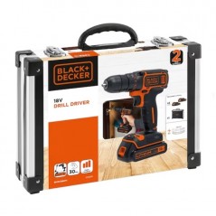 Borrmaskin & skruvdragare - Black & Decker borrmaskin/skruvdragare med 2 batterier och ca 75 tillbehör