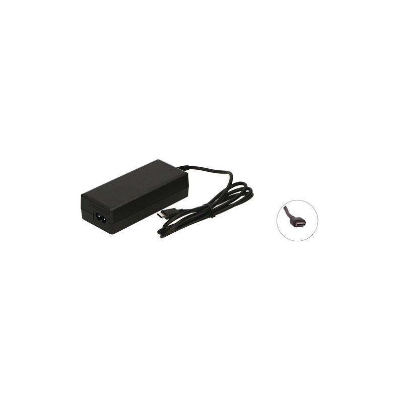 Lenovo laddare - Lenovo original 65W datorladdare USB-C med strömkabel (beg)