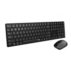 Trådlösa tangentbord - Rapoo 8020M ultratunt trådlöst tangentbord och mus med Multi-Mode (bluetooth + USB)