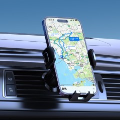 Mobilhållare - Dudao F3Pro bilhållare för mobiler med inbyggd trådlös laddning