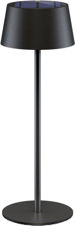 Goobay portabel solcellsladdad bordslampa för inom- och utomhusbruk, dimbar (svart/vit/brons) (Vit)