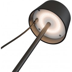 Utomhusbelysning - Goobay portabel solcellsladdad bordslampa för inom- och utomhusbruk, dimbar (svart/vit/brons)