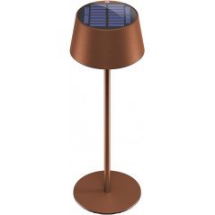 Utomhusbelysning - Goobay portabel solcellsladdad bordslampa för inom- och utomhusbruk, dimbar (svart/vit/brons)