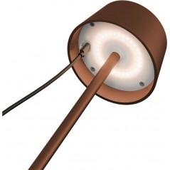 Utomhusbelysning - Goobay portabel solcellsladdad bordslampa för inom- och utomhusbruk, dimbar (svart/vit/brons)