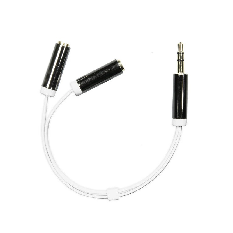 Övriga tillbehör - Headsetadapter 2x 3.5 mm till 1x 3.5 mm till smartphones eller laptops